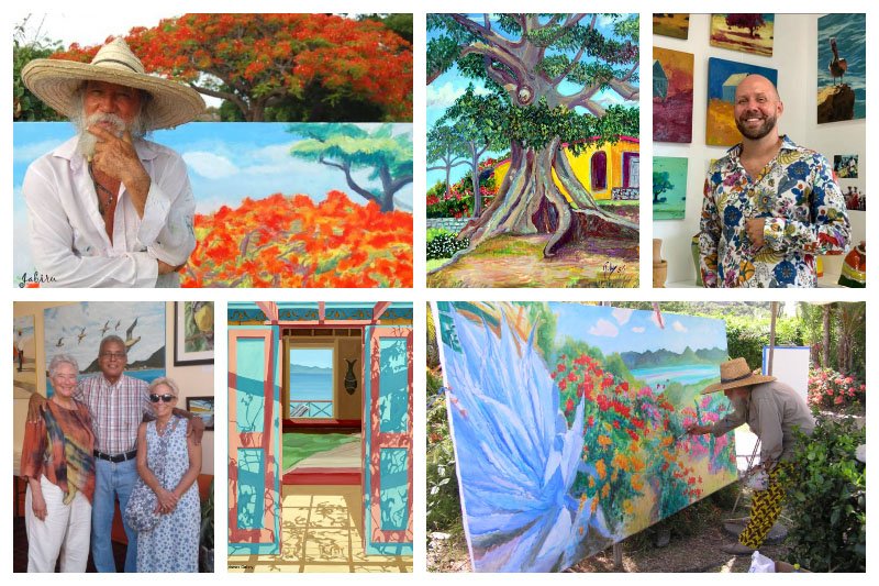 Art Tour – SXM – Ruby Bute, Roland Richardson, Alexandre Minquet, Paul Elliot Thuleau, Francis Eck, Antoine Chapon Art Tour - SXM - Ruby Bute, Roland Richardson, Alexandre Minquet, Paul Elliot Thuleau, Francis Eck, Antoine Chapon