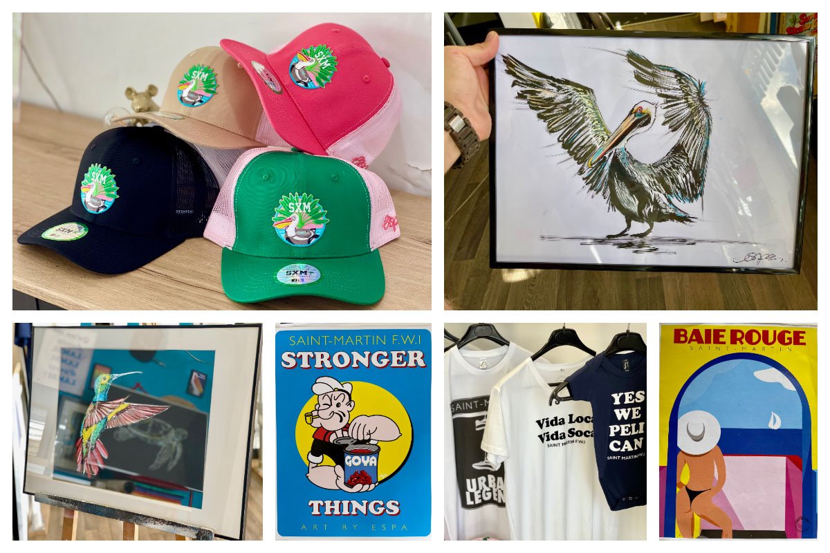 ESPA SXM Posters, Postcards, Paintings, Sketches, Pelican Cap, Art, T-Shirts – St. Martin Souvenirs ESPA SXM Posters, Postcards, Paintings, Sketches, Pelican Cap, Art, T-Shirts - St. Martin Souvenirs