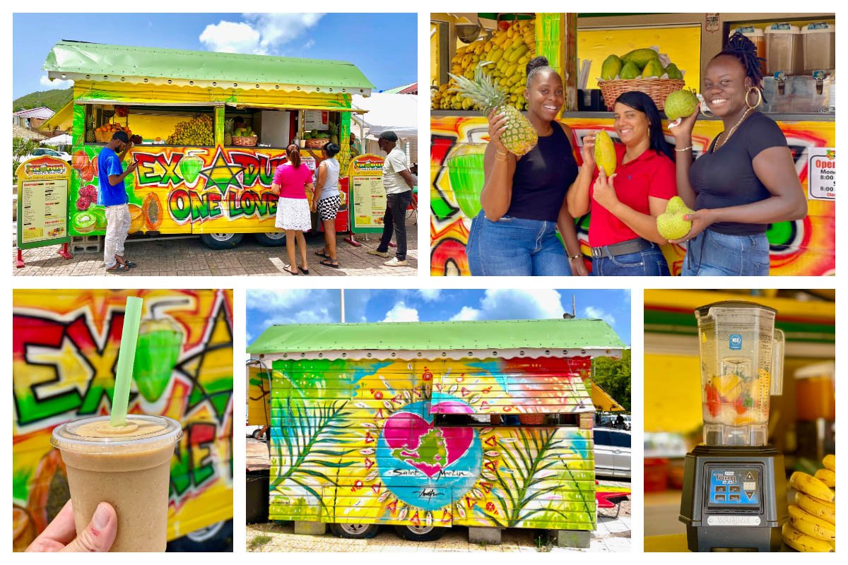 Exodus Juice Bar - Fruit and Vegetable Juices and Smoothies - Marigot and Sandy Ground - Vegetarian, Vegan, Pescatarian
