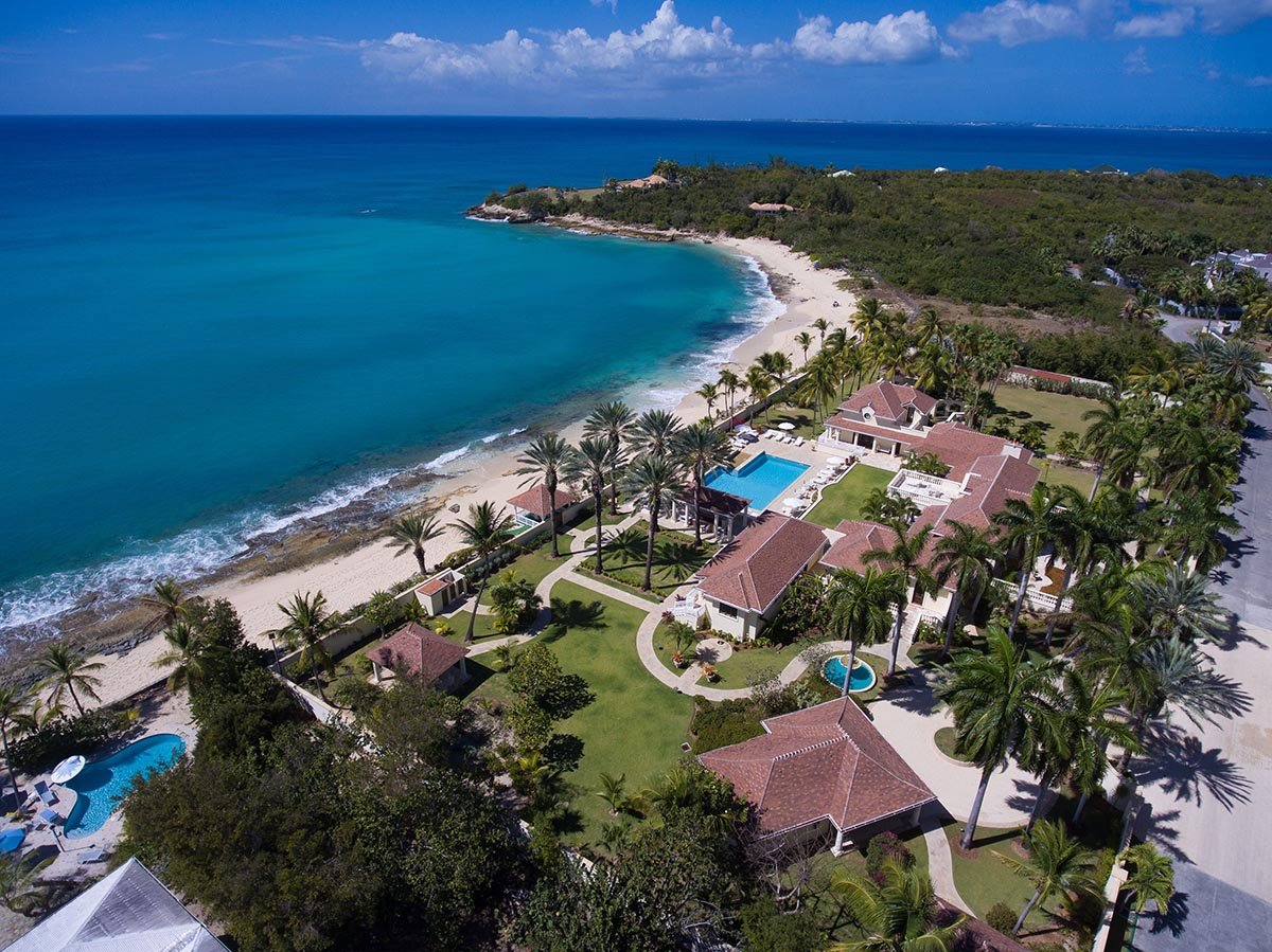 Baie aux Prunes – Plum Bay and the Trump Villa in Lowlands – Terres Basses Baie aux Prunes - Plum Bay and the Trump Villa in Lowlands - Terres Basses