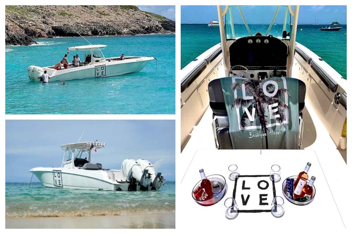Barco LOVE – Wellcraft Scarab 35 – 10.8 metros, máximo 10 personas I Apache 35 - Lancha motora Sea Lounge de Loterie Farm - Relájate en el agua, carta del Caribe con el capitán