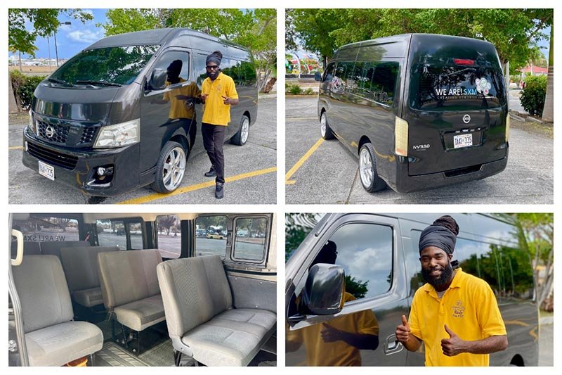 “Explore Sint Maarten | St Martin in Comfort with Rudy Samuel Taxi 335 – 15 Passenger Nissan Urvan” Rudy Samuel - Taxi 335 - Nissan Urvan - 15 Passenger Van S
