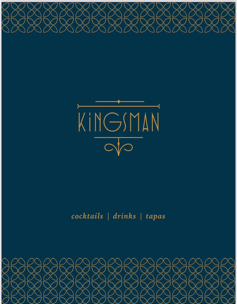 Kingsman Menu