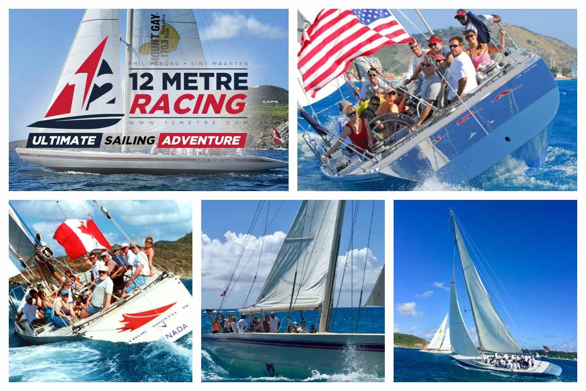 12 Metre in Philipsburg - Sailing Race Regatta Experience - Real Sailing I