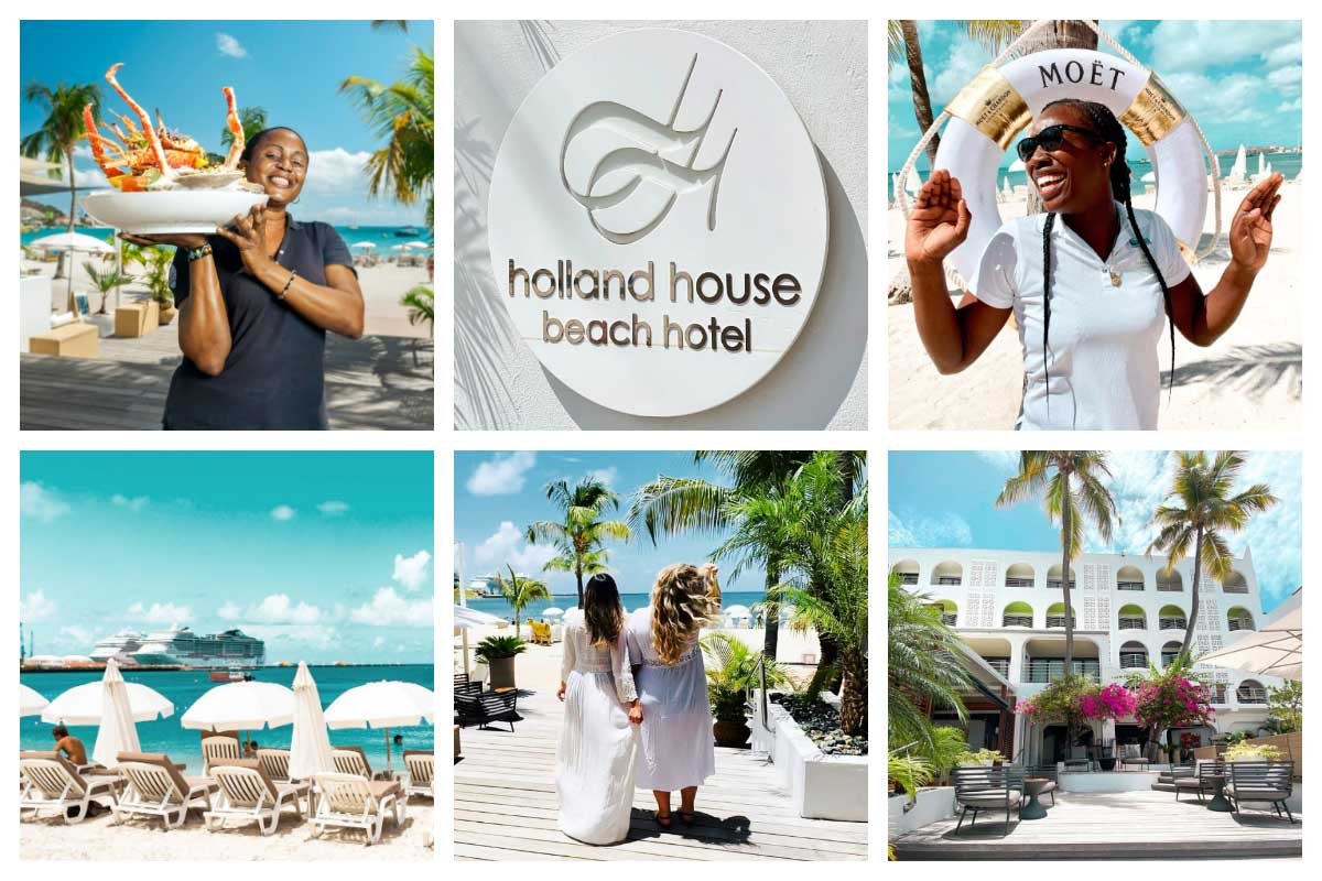 Ocean Lounge Bar ve Restoran Günü - Plaj Sandalyeleri, Moet Şampanya Holland House Sahil Oteli