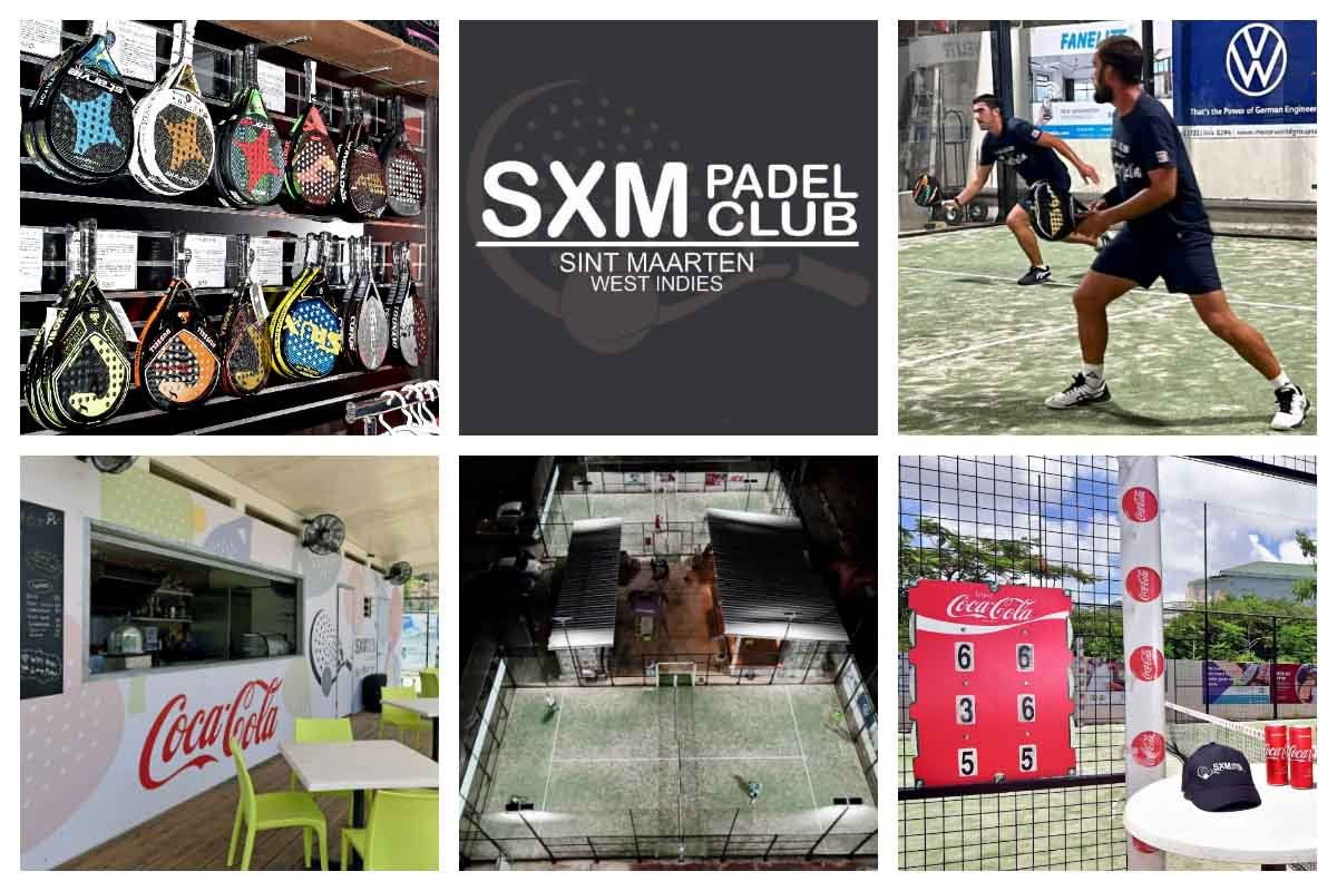 SXM Padel Club in St Maarten - Padel Tennis, 2 fields in Belair, Pro Sports Shop, Bar & Snacks I