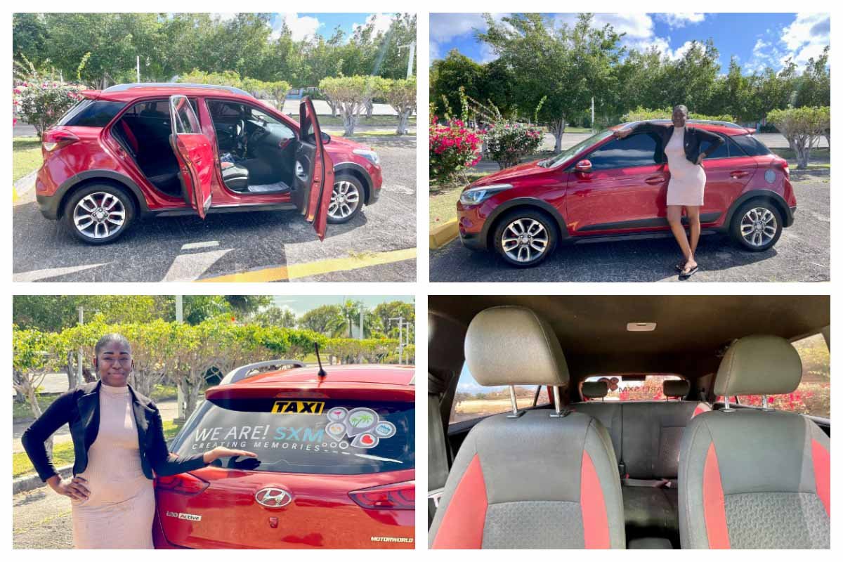 Amanda 23 Taxi – Hyundai i20 – Reliable Taxi Service in SXM – Book Now Amanda 23 - Taxi 211, Hyundai i20, 4 Passengers Car
