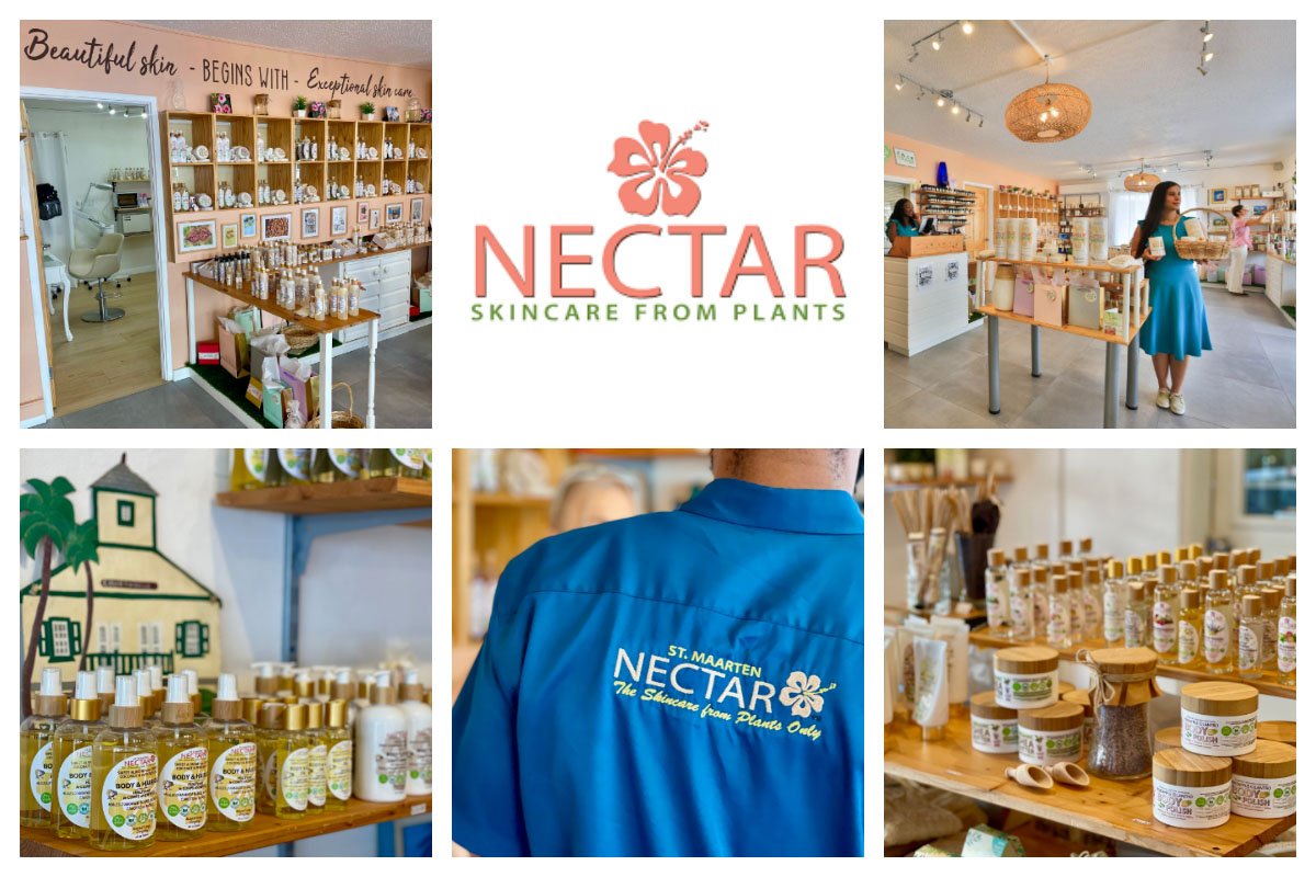 Discover the Power of Plant-Based Skincare with Sint Maarten Nectar Sint Maarten Nectar Boutique Store - location Port St Maarten, Cole Bay, Marigot, Oyster Bay - 100% Natural Beauty & Skincare products.