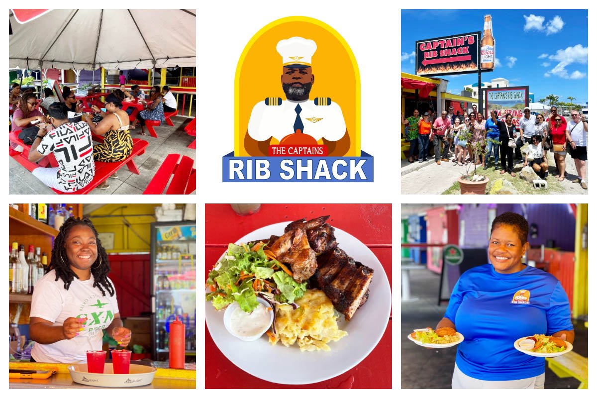 The Captains Rib Shack – Authentic Local Food on Kim Sha Beach in Simpson Bay The Captains Rib Shack on Kim Sha Beach - Roadside BBQ Grill - Best Local food in Simpson Bay