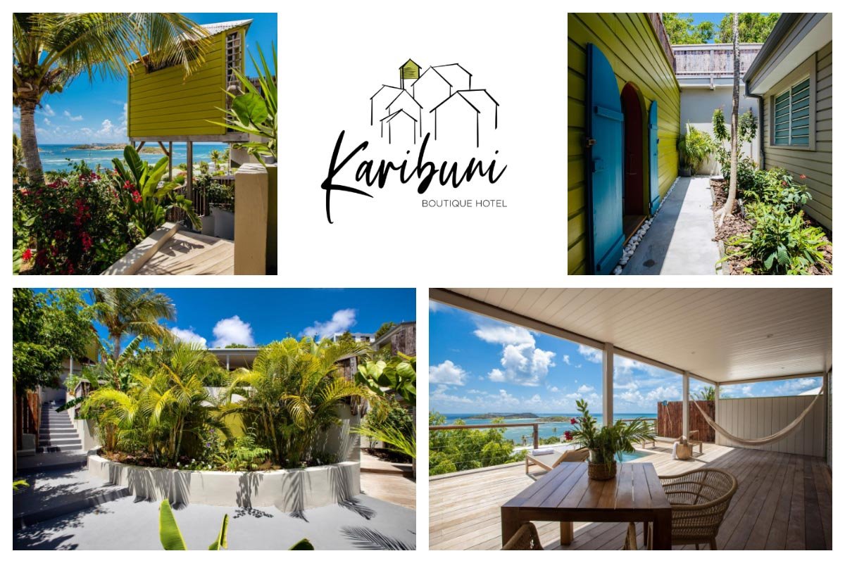 “Indulge in Unforgettable Luxury at Karibuni Boutique Hotel in St. Martin” Karibuni Boutique Hotel overlooking Pinel Island - Luxury stay in St Martin