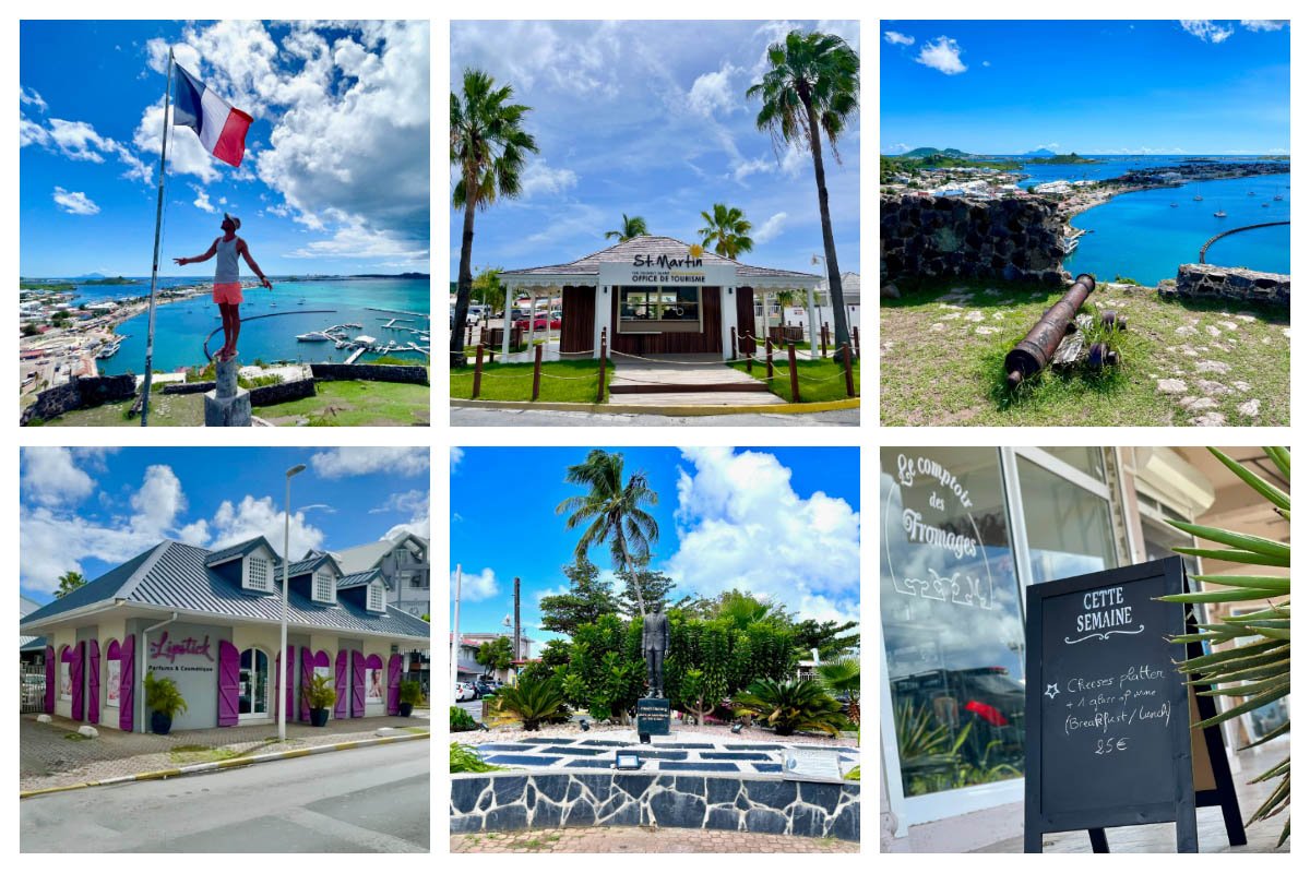 Marigot – The Capital of Saint Martin – France, French side, Fort Louis, European Shopping Marigot - Capital of St Martin - French Saint Martin - Shopping, Restaurants, Fort Louis, Marina.