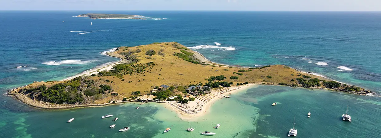 "Serene Beauty of Pinel Island, St. Maarten - Caribbean Paradise Escape"