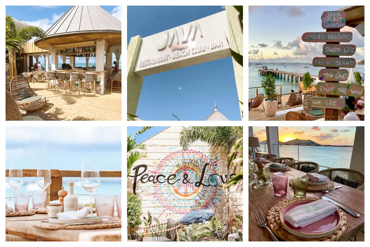 “Java on Grand Case Beach: Experience Elite Beach Club Luxury and Authentic Mediterranean Cuisine” Java on Grand Case Beach - Beach Club, Lounge & Mediterranean Restaurant