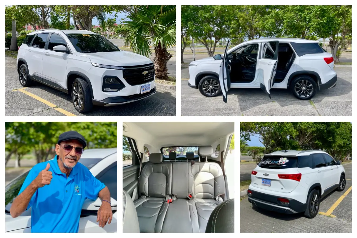 “Taxi 125 Tony’s Chevrolet Captiva 2023: Multilingual Transport for Six” Taxi 125 - Tony - Chevrolet Captiva 2023 - 6 Passengers - Papiamento, English, Dutch, Spanish