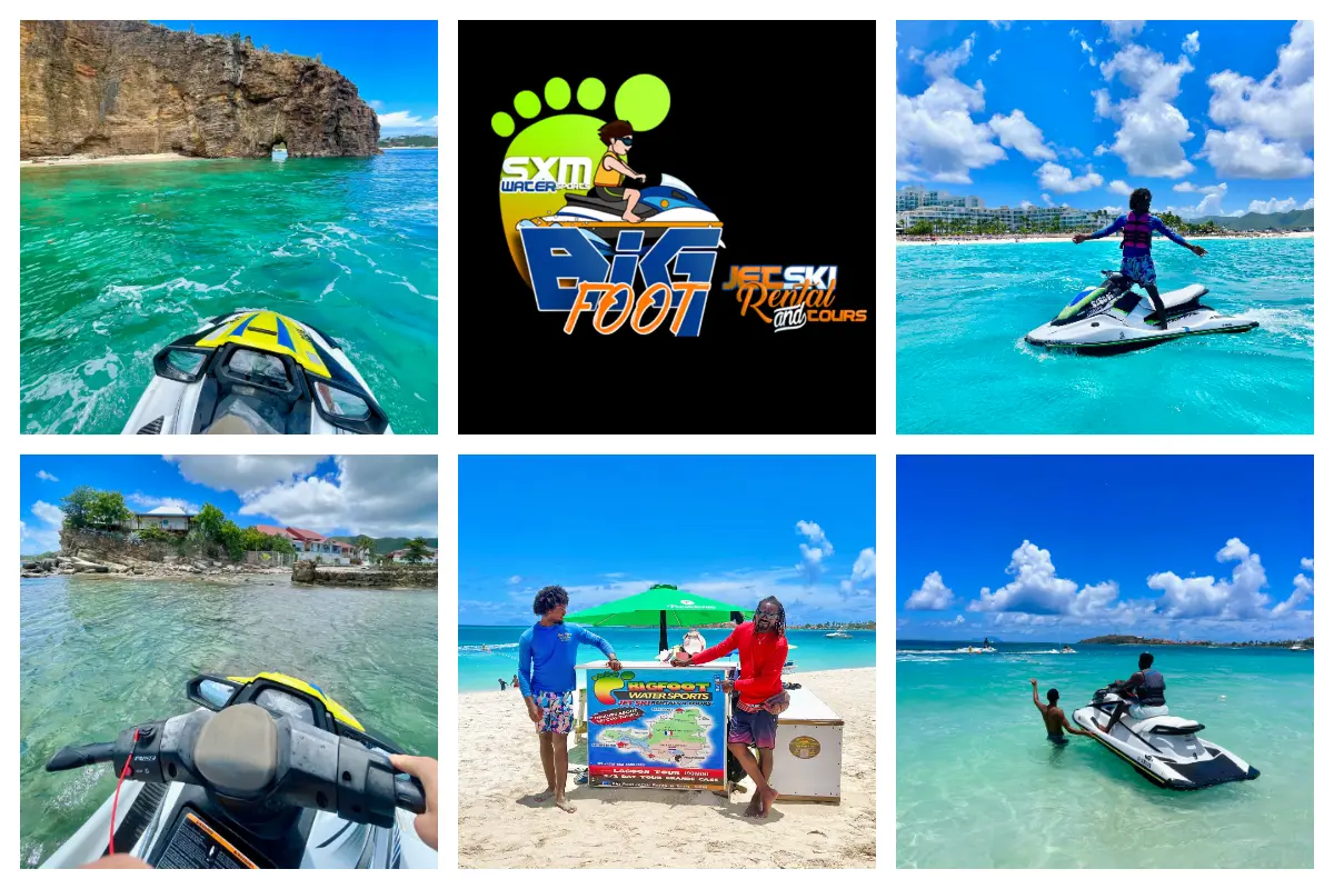 Bigfoot Jet Ski Rental - Walking distance for Cruise Ship visitors - Watersports Activity Boardwalk Philipsburg Watersports - JetSki Island Tour