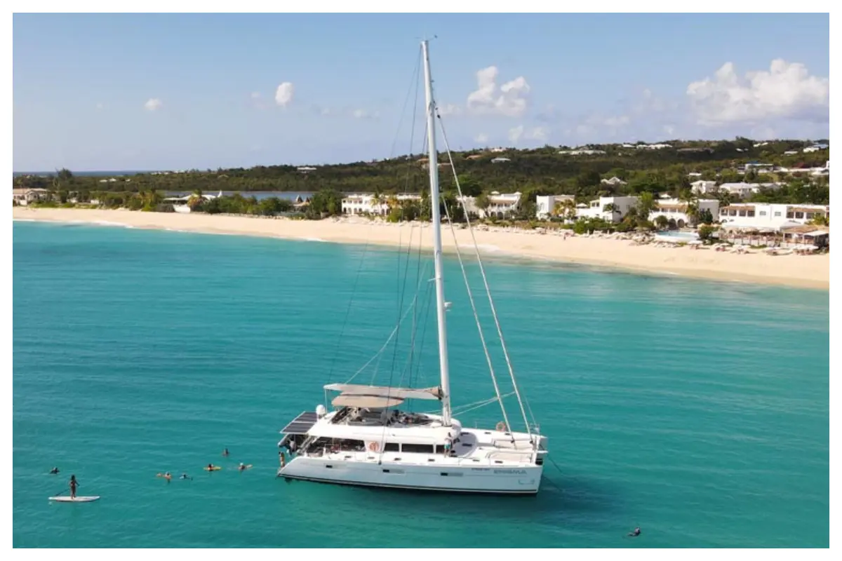 Lagoon 62 FT – Largest Catamaran in SXM, Anguilla, St Barths Celine Charters - Enigma Lagoon 62 Luxury Catamaran - High-end Boat Excursion I