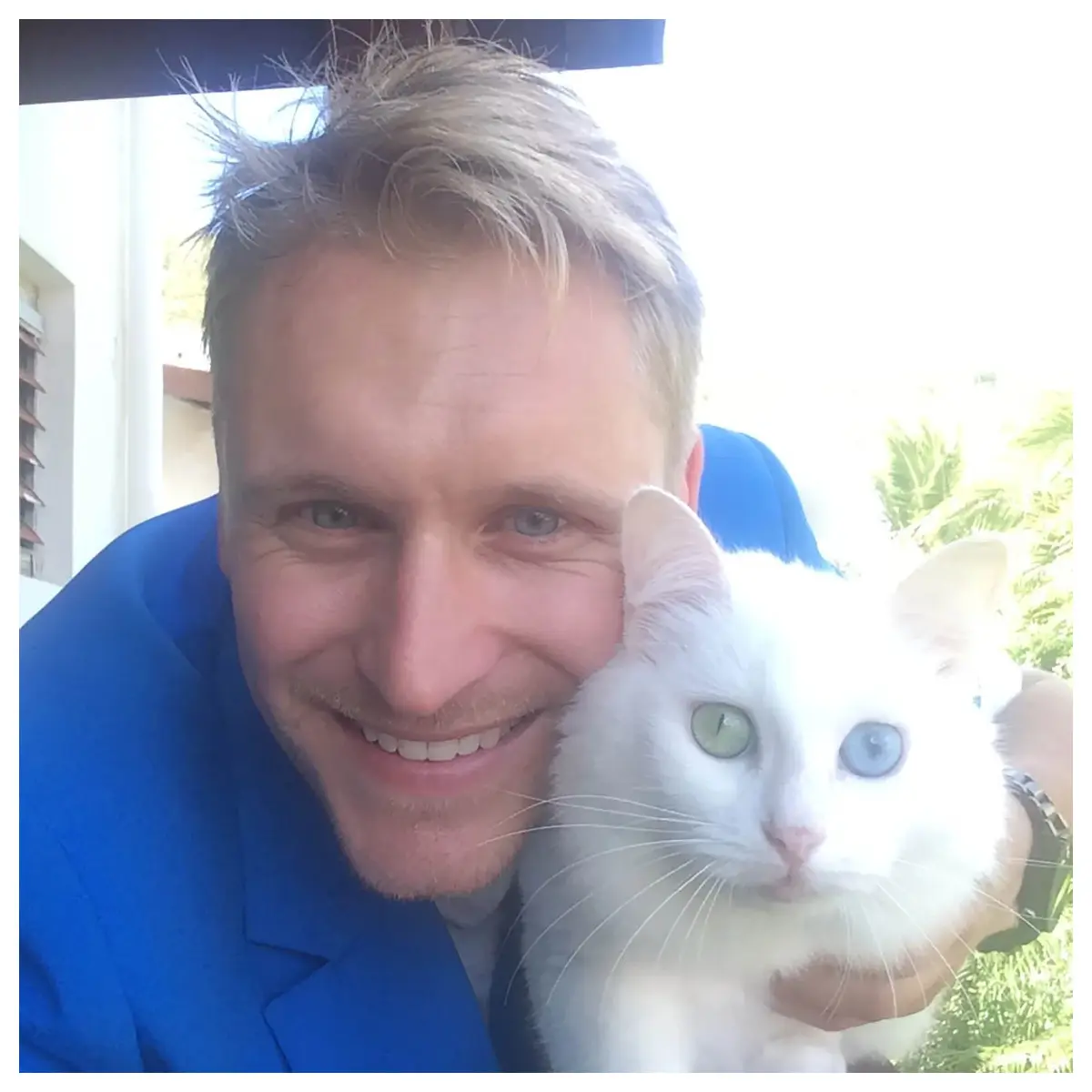 Roy van Zutphen, founder of We Are! SXM, sharing a heartfelt moment with his biggest supporter, reflecting on their journey together.
