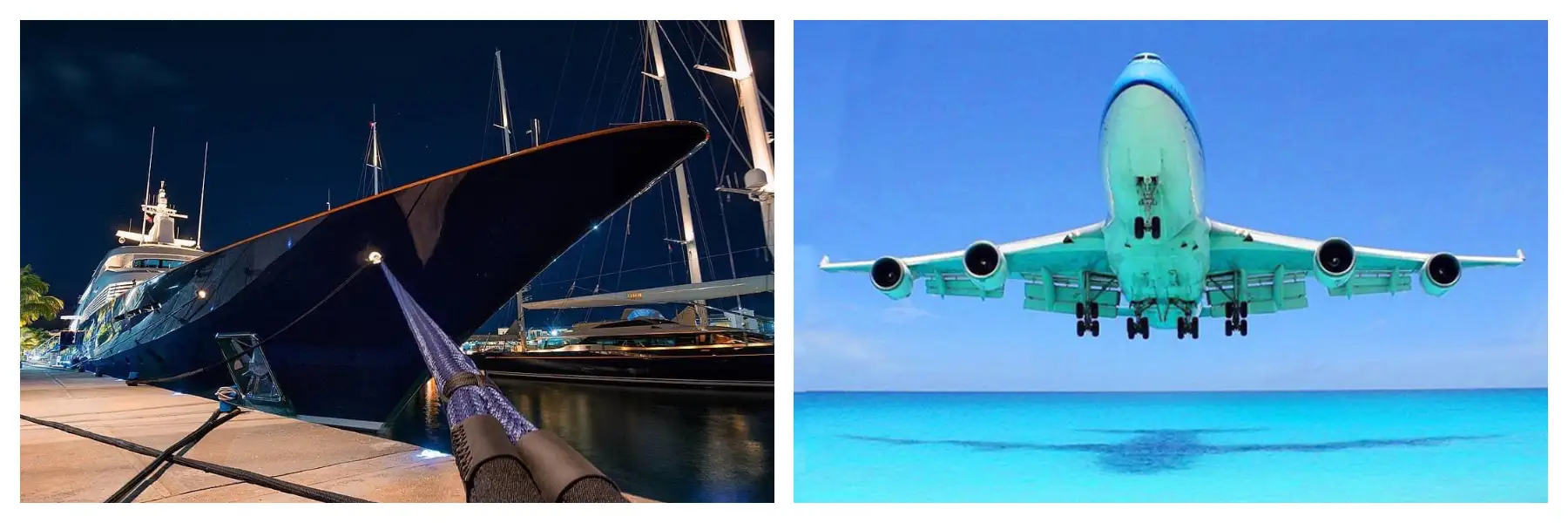 “Epic Encounter: Mega Yacht and 747 at Maho Beach – Sint Maarten’s Spectacle” Mega Yacht - Boeing 747 Landing at Maho Beach - Sint Maarten, Saint Martin