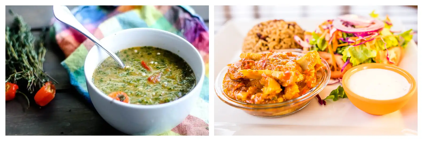 Traditional Local Food – Callaloo Soup – Conch and Dumplings Traditional Local Food of St Martin - Callaloo Soup - Conch and Dumplings - National Dishes of SXM