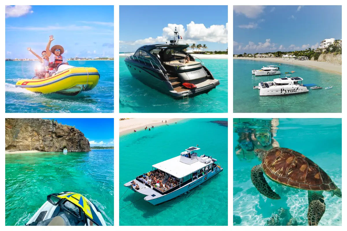 Watersports and Boat Charters in St Martin for any type of group, group travel, wedding, corporate travel, incentive travel, Luxury travel group Boats