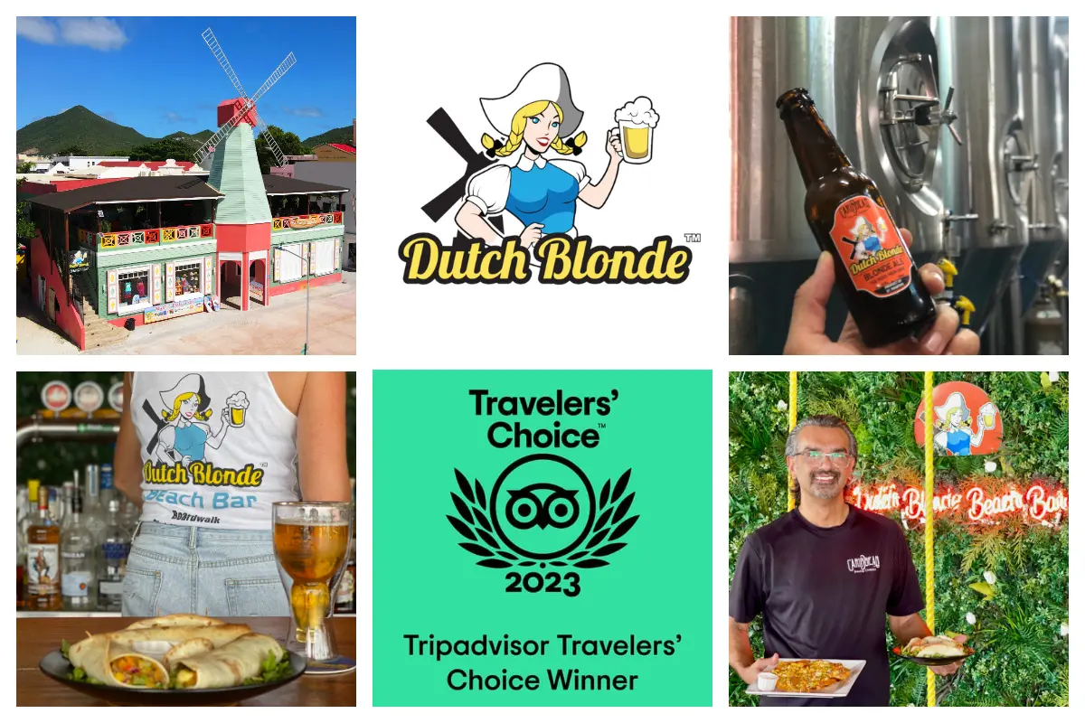 Dutch Blonde Beach Bar - Dutch Pancake House, Windmill and Beergarden on the Boardwalk Philipsburg I
