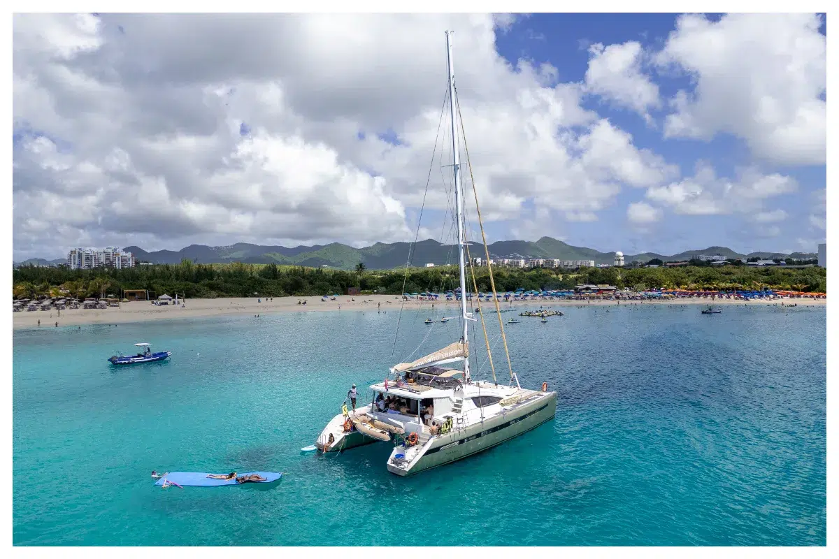 Privilege 62FT Luxury Sailing Catamaran in St. Maarten leaving from Philipsburg