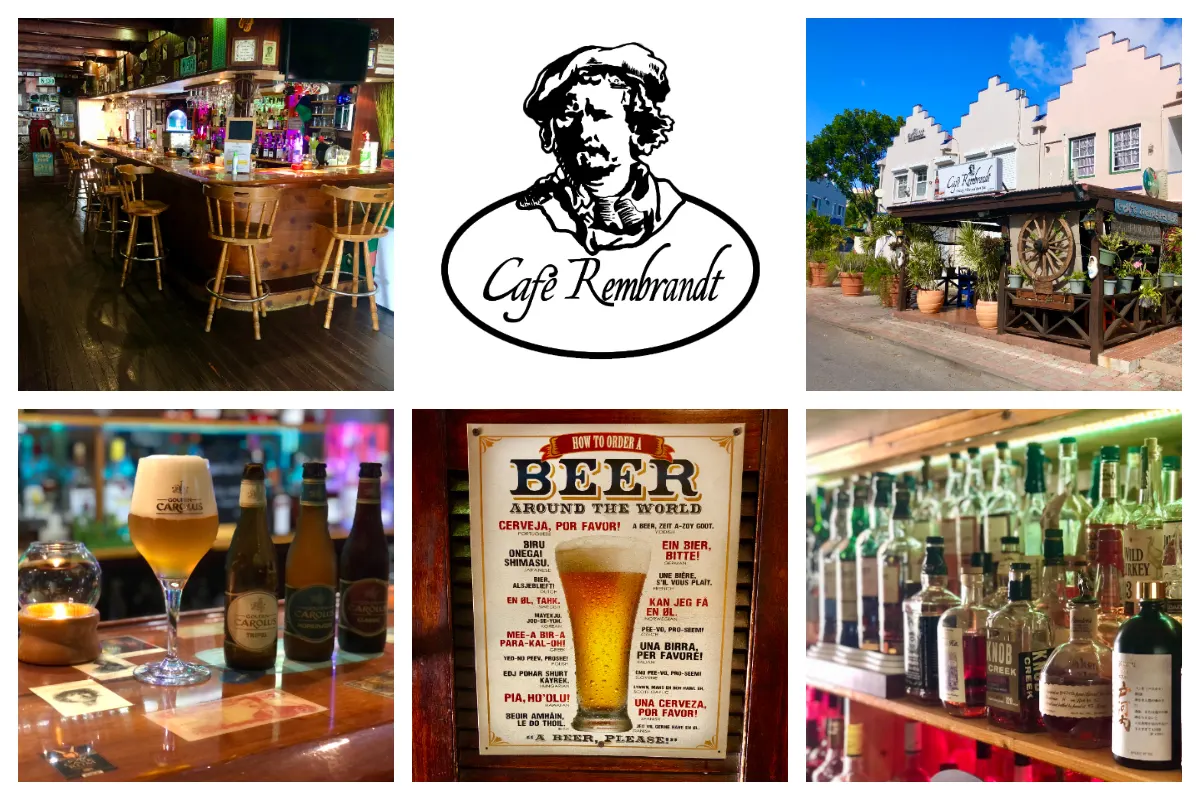 Café Rembrandt - Madame Estate, Old Dutch Pub, Oud Bruin Café Sint Maarten, Belgium Beers, Darts, Sports, Whiskeys, Rums, Dutch Food