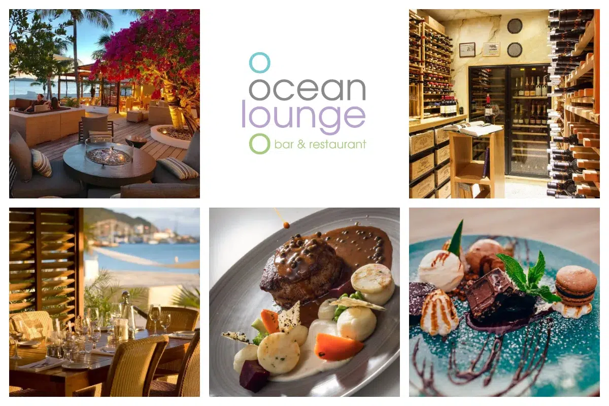 Ocean Lounge Restaurant in Philipsburg right on the Boardwalk Holland House Beach Hotel - Boutique Hotel - Philipsburg Sint Maarten - the friendly people, management and staff
