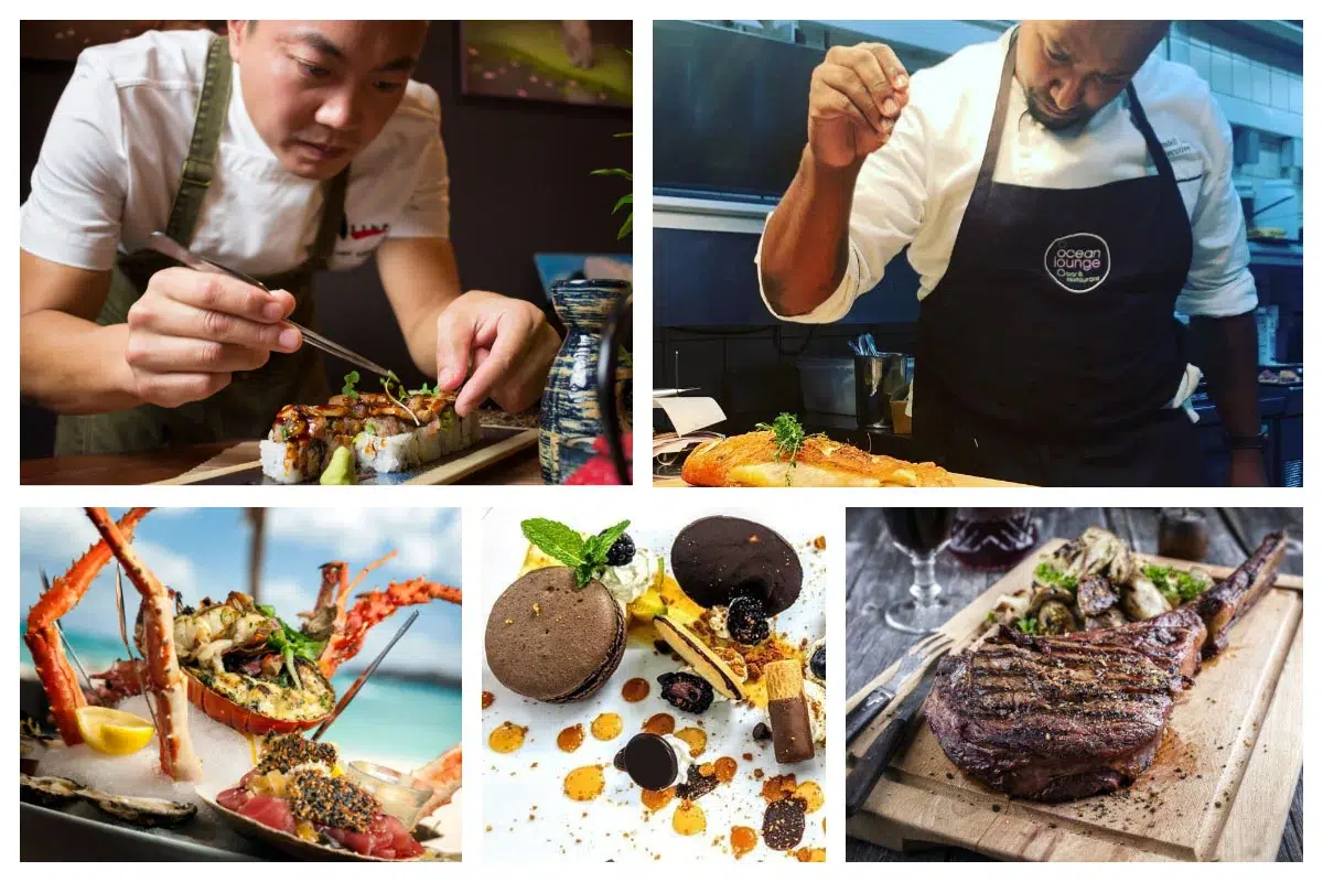 Restaurants - Fine Dining, Dinner, Top Class Chefs, Amuse, Appetizer, Main, Dessert on St. Maarten - St. Martin - SXM