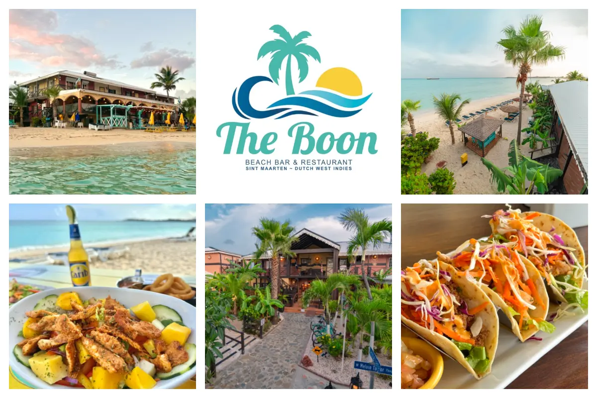 The Boon Beachfront Restaurant on Simpson Bay Beach - Romantic oceanfront dinner
