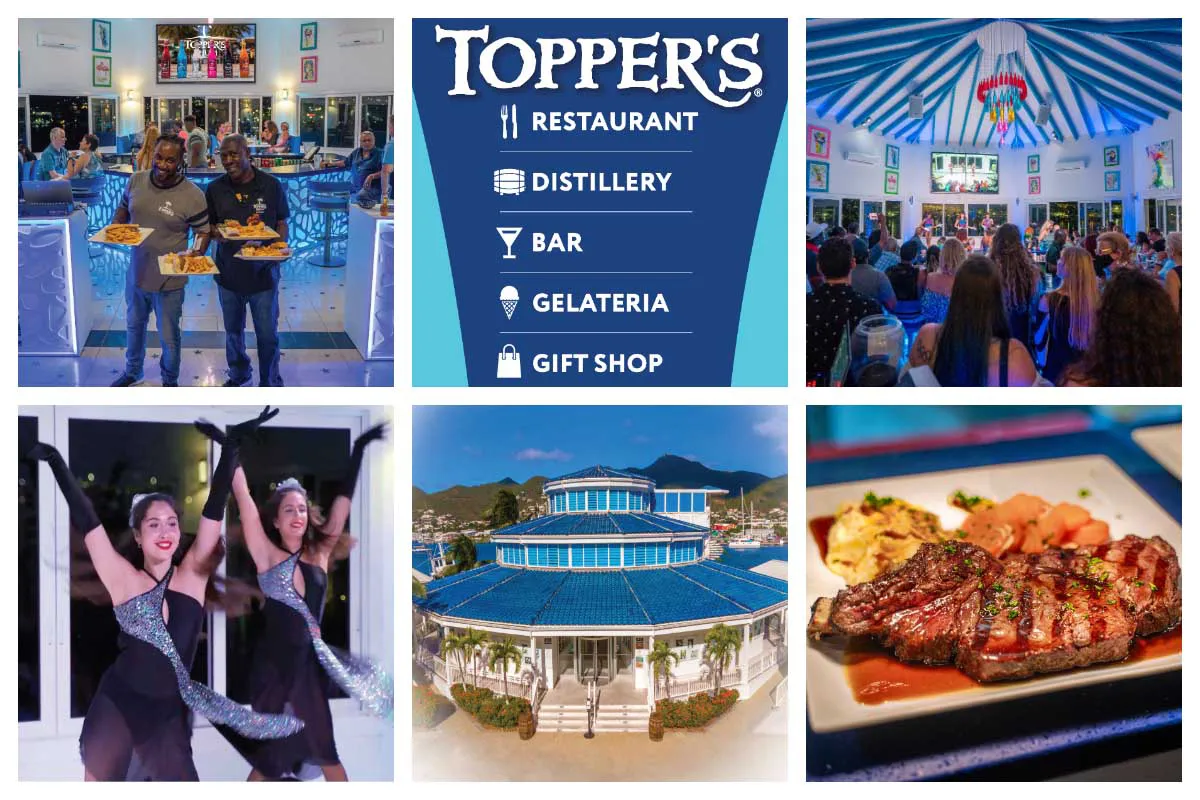 Toppers Bar & Restaurant Location, Simpson Bay - Karaoke, Food & Drinks