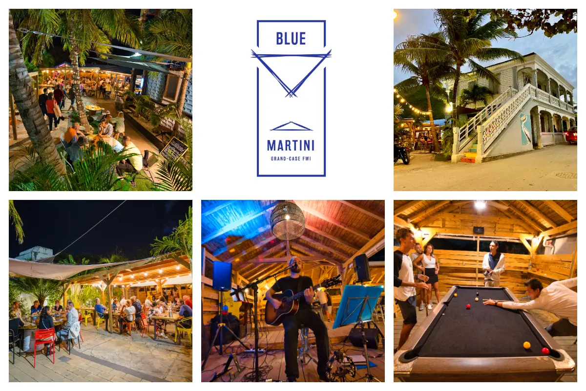 Blue Martini - Grand Case, French European Restaurant - Fresh Fish, Steak, Burgers, Modern Cuisine