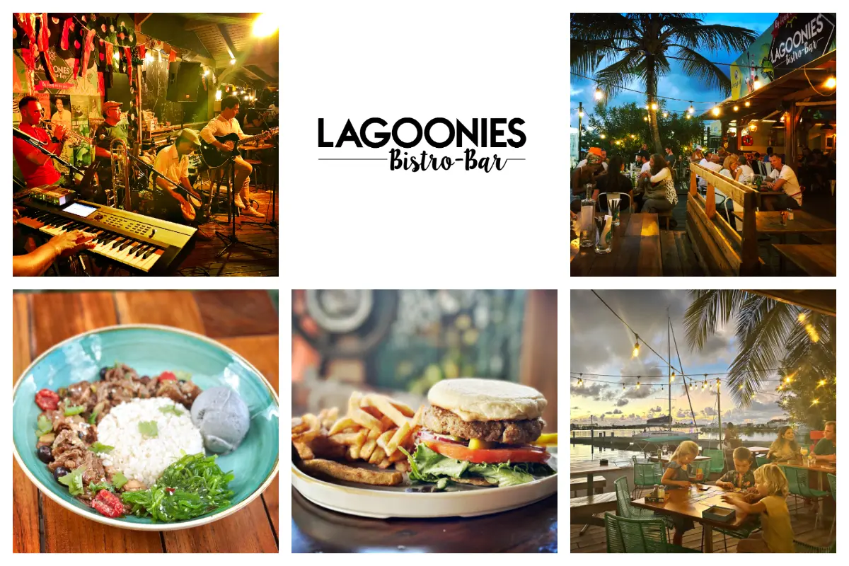 Lagoonies Bistro and Bar - Cole Bay - Family, Dog Friendly venue, Healthy Food, Vegan, Fresh Fish, Duck, Meat, Poutry - St. Martin