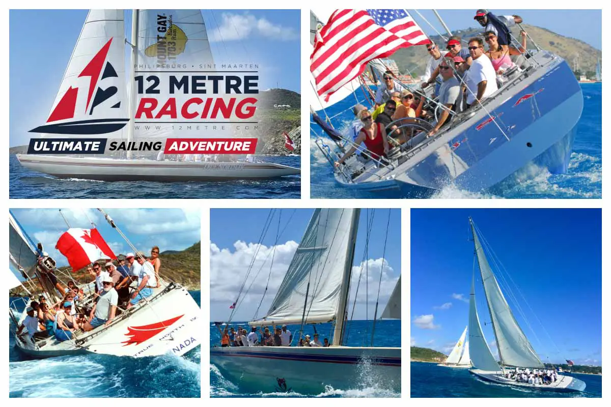 12 Metre Regatta - St. Maarten/ St. Martin -America's Cup Sailing Challenge