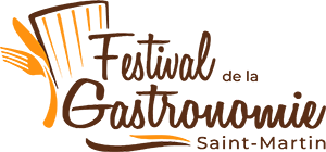 Festival de La Gastronomie LOGO Festival de la Gastronomie logo: Celebrating culinary excellence in Saint Martin, featuring local and international flavors