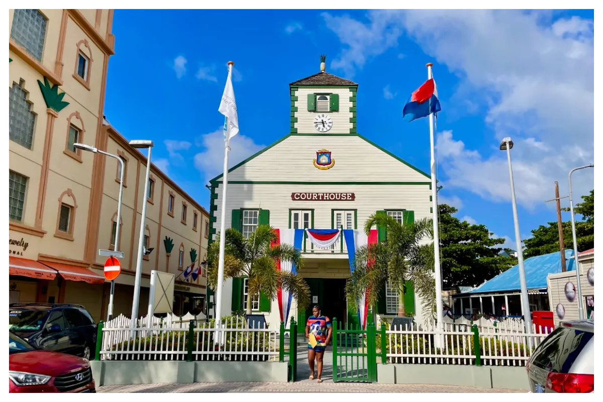 S.Maarten Courthouse In the city of Philipsburg