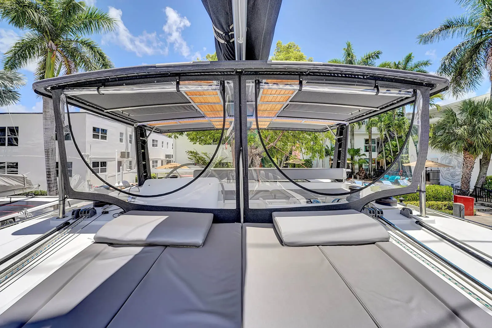Amari Lagoon 450F sailing catamaran cruising near St. Maarten