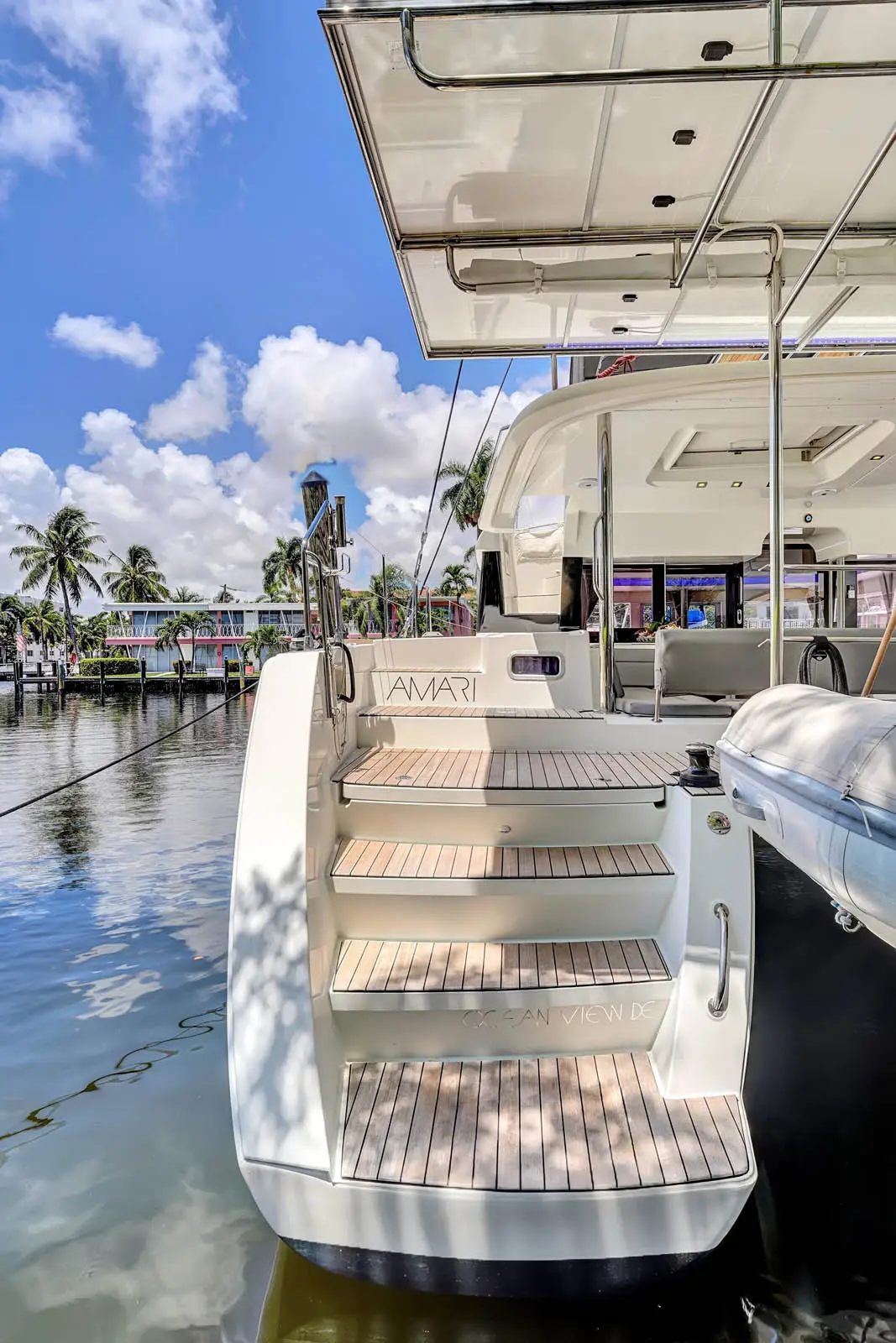 Amari Lagoon 450F sailing catamaran cruising near St. Maarten