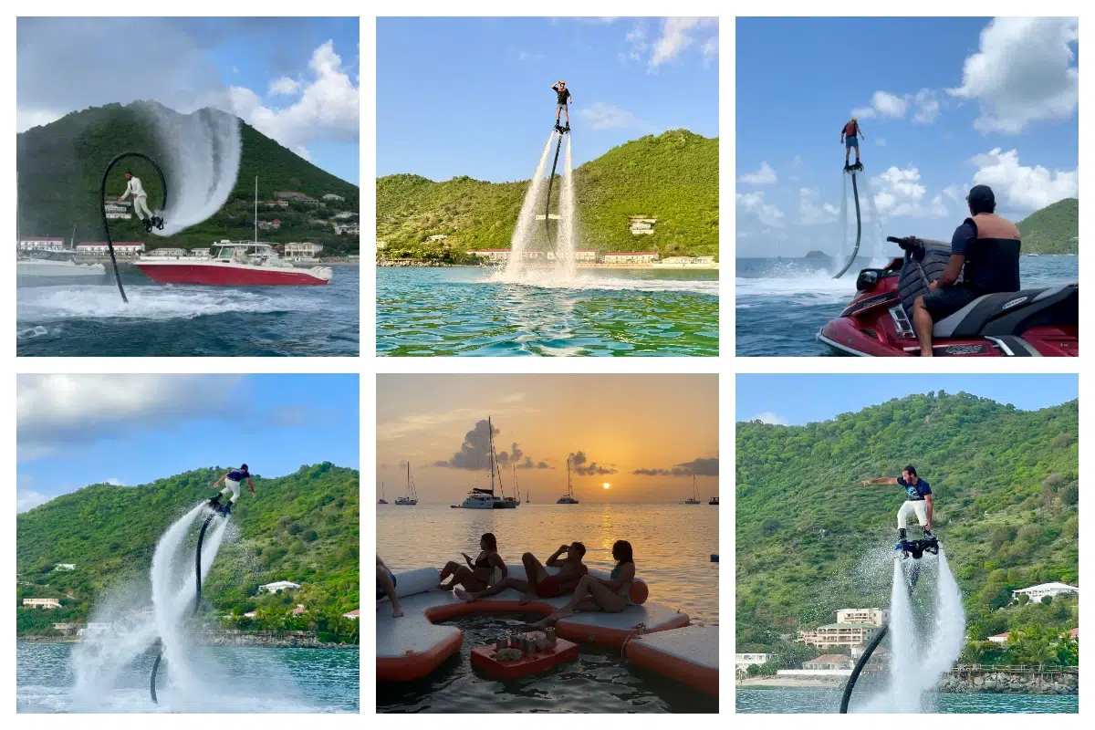 Flyboarding in SXM, Beautiful Sunset WEBP Flyboarding in SXM, Beautiful Sunset WEBP