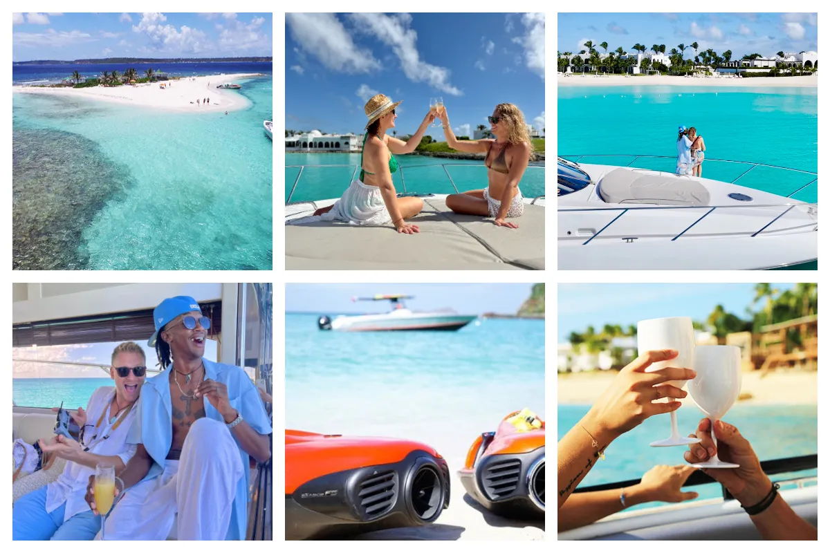 Caribbean Marines - Luxury powerboats / yacht charters St Maarten/St Martin, Anguilla, St. Barths -fleet consists of 25ft, 27ft, 38ft, 40ft, 55ft, and 71ft powerboats