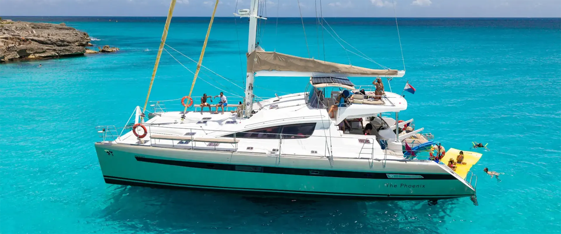 Privilege 62ft Sailing Catamaran Charter St Maarten from