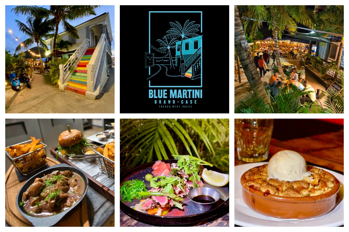 Blue Martini - Grand Case, French European Restaurant - Fresh Fish, Steak, Burgers, Modern Cuisine