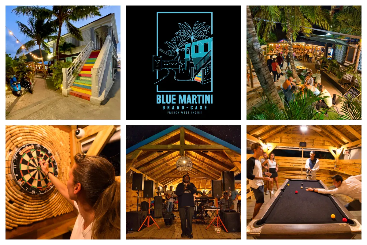 Blue Martini - Gece Hayatı Fransız Yakası - Partide St. Martin - Grand Case - The Original - Old House - Canlı Müzik
