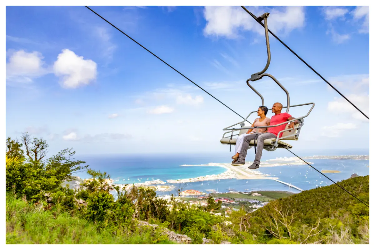 Sky Explorer Chairlift at Rainforest Adventures - Amazing Views over the island!
