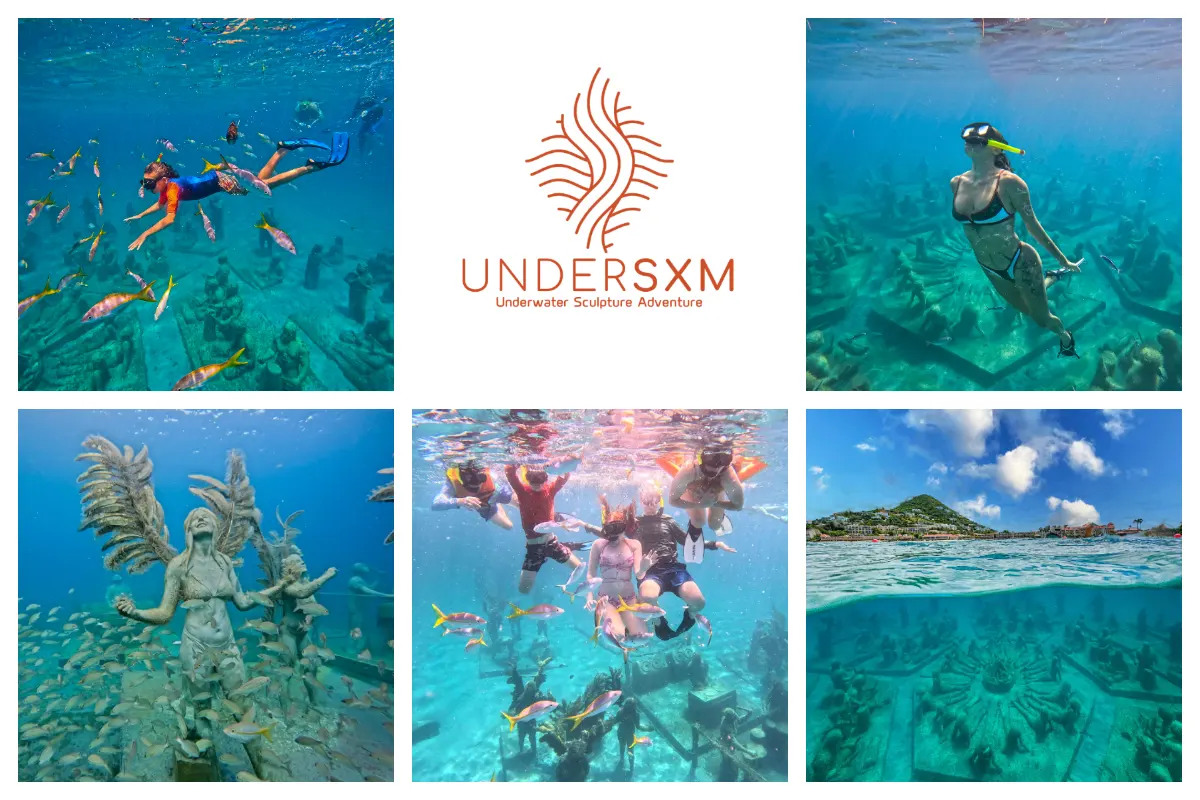 Under SXM Best Snorkeling in St. Maarten – Statue Park, Art & Dive SXM I Under SXM - Waterpark in SXM, Dive into the Culture of the Island - Best Snorkeling in SXM