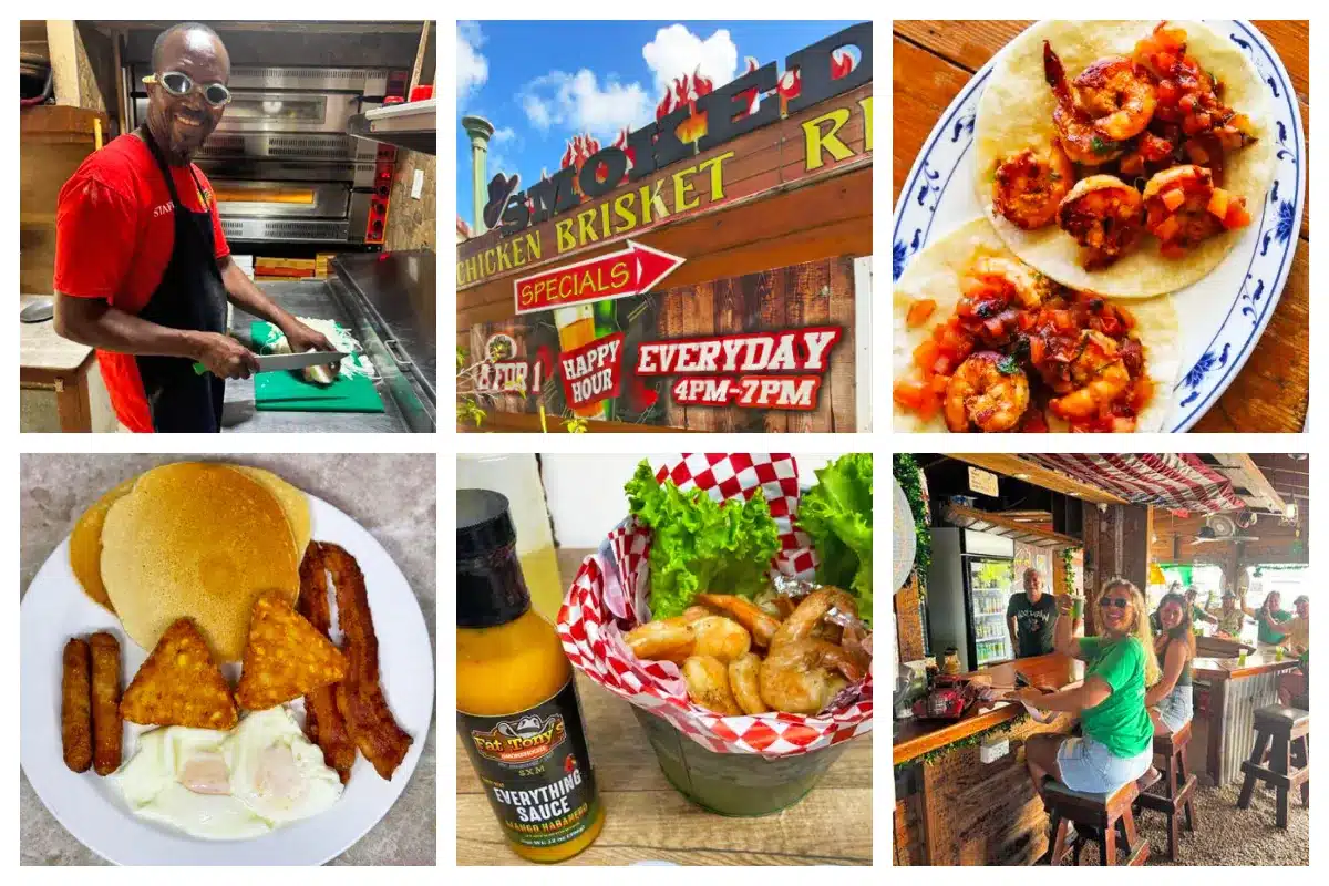 Fat Tony's Smokehouse & Restaurant in Cupecoy, Sint Maarten, offering authentic American BBQ in a casual, open-air setting