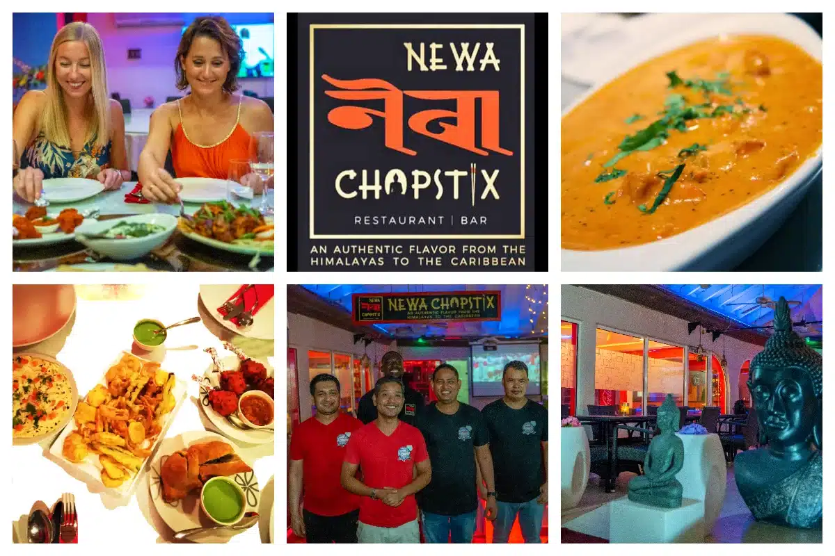Newa Chopstix Philipsburg - Himalayan Restaurant -Location Philipsburg - Front Street St Maarten - Lunch or Dinner in the Capital - Authentic Nepalese, Indo-Chinese, Newari, Thai.