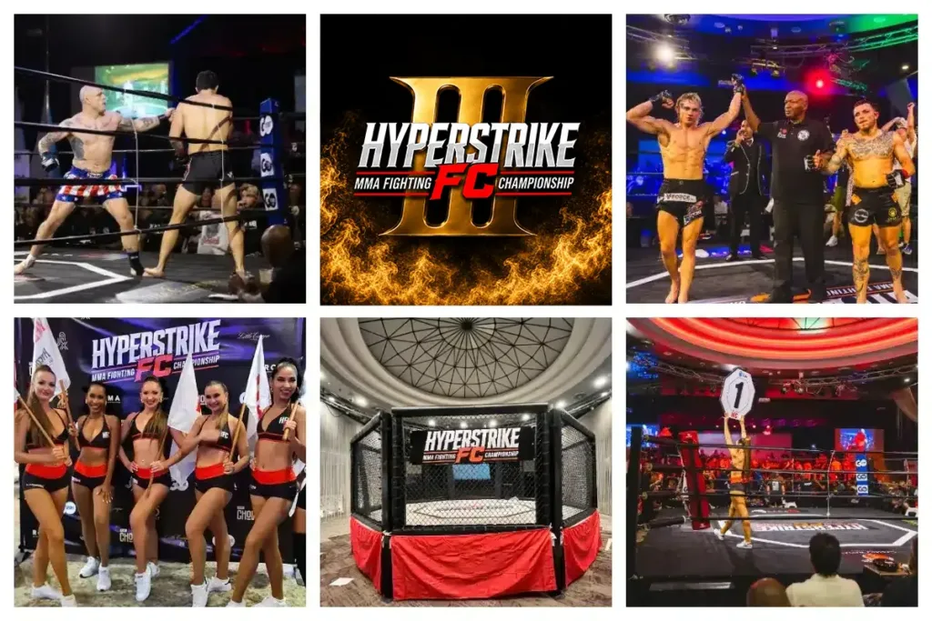 Hyperstrike FC – Raw Moments held at Casino Royale, Maho Village, St. Maarten: intense MMA action in the Caribbean 2026 Hyperstrike FC SXM – Raw Moments